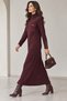 Lyocel Fabric Lycra Ribbed Knit Dress Is a Slim Fit - 4