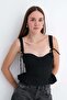 Lacing Detailed Corset Blouse A02952