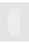 Two Mt Shop Quality Lcw Baby White Combed Cotton Plain Baby Boy Snap Fastener Bodysuit - 5