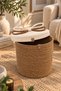 Christmas Wicker Rope Decorative 30X30 Covered Wicker Rope Basket Mesh Rope Basket Organizer Storage Box Home Office Kitchen Bathroom Bedroom Multipurpose - 2