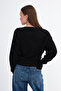 Kayık Neckline Crop Sweatshirt S06044 - 5