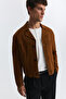Crop Fit Faux Suede Jacket - 3