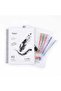 2Pcs 80 Sheets A5 Spiral Unlined Notebook & 5Pcs Colorful Ballpoint Pens Set - Office School Stationery Gift Set
