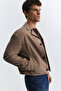 Crop Fit Faux Suede Jacket - 3