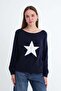 Star Patterned Knitwear Sweater K3482
