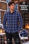 Men's Flannel Winter Plaid Shirt Long Sleeve Shirt - 2