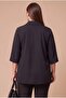 Guipure Detailed Plus Size Shirt Black - 5