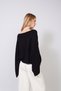 Yarasa Kol Kayik Yaka Tri̇ko Peleri̇n Black - 5