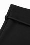 Basic Zippered Belted Skirt with Shorts - 5