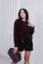 Crew Neck Lace Bowknot Sweater - 3