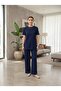 Soft Fabric Striped High-Waisted Comfortable Tracksuit Set - 3