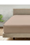 Woven Elastic Bed Sheet Beige - 2