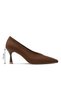 Women's High Heels Suede Leather Buckle Evening Dress Shoes Heeled Shoes Stiletto - 2