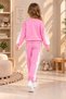 Girl's Pink Tracksuit Set Oysho Fabric Quality Sweatshirt Pants Drawstring Lace-Up Sports Casual Wear - 3
