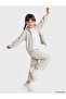 Gray Elastic Waist Girls' Thick Sweatpants - 3