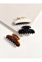 Mixed Stone Embellished Latch Buckle Set of 3 - 7