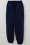 Boy's Sweatpants with Lacing Accessories and Pockets, Solid Color, 4-7 Years Old, Navy Blue - 3