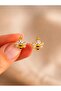 Sweet Bee Children's Earring |   Cute Bee Figured Gold Color Earrings