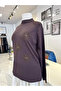 Çiçek İşlemeli Triko Tunik - 4