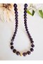 Amethyst 8 mm Natural Stone Necklace 45 cm - 4