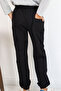 Boys' Sweatpants with Lacing Accessories and Pockets, Ages 7-11, Black - 3
