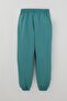 Boy's Sweatpants with Lacing Accessories and Pockets, Solid Color, 4-7 Years Old, Turquoise - 2