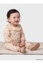 Beige Floral Baby Girl Jumpsuit - 2
