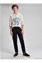 Navy Blue Regular Fit Boys' Trousers - 6