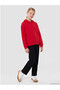 Black wide leg elastic waist girls' tracksuit bottoms - 6