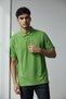Interview Polo Collar 100% Cotton Green T-Shirt - 4