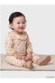Beige Floral Baby Girl Jumpsuit - 5