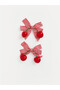 Mixed Cherry Figured Gingham Patterned 2-Piece Buckle