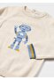 12-36 Months Baby Boy Cream Color Sweater - 3