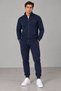 Navy Blue Modal Men's Tracksuit Set - 2