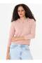 Women's Powder Collar Low-Cut Detailed Soft Textured Knitwear Sweater - 3