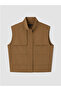 Brown Mock Neck Women's Vest - 5