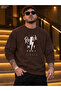 Men's Rock My Body Printed Crew Neck Casual Regular Fit Sweatshirt