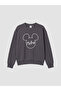 Gencc Quality Gray Mickey Mouse Printed Girls' Sweatshirt