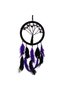 1 Piece Purple Pearl Tree of Life Dream Catcher – Dream Catcher, Wall Decoration, Bohemian Decoration, Feather Bead Embellished, Dreamcatcher - 3