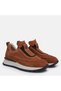 Women's plus size tan genuine leather suede comfort shoes - 2