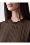 Timeless Clothing & Timeless Choices Ruffled High Neck Belted Gathered Dress - 4