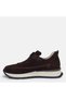 Large Size Crocodile Patterned Suede Women's Slip-On Sneakers - 5