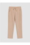 Beige Regular Fit 3 Thread Girls' Sweatpants - 5