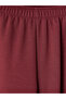 Burgundy Striped Soft Touch Girls' Sweatpants - 5