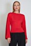 Wide Sleeve Crew Neck Modal Blouse - 6