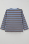 Baby Boy Long Sleeve T-Shirt with Patchwork Stripes 9 Months - 3 Years, Blue - 2