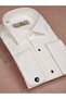 Slim Fit Groom's Suit Stone Collar Shirt - 4
