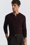 Button collar textured sweater - 3