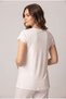 Women's Ecru Lace Maternity Pajama Set with Breastfeeding Detail - 6