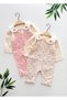 Crispy Floral Salopetli Muslin Shirt Baby Girl Set of 2 - 2